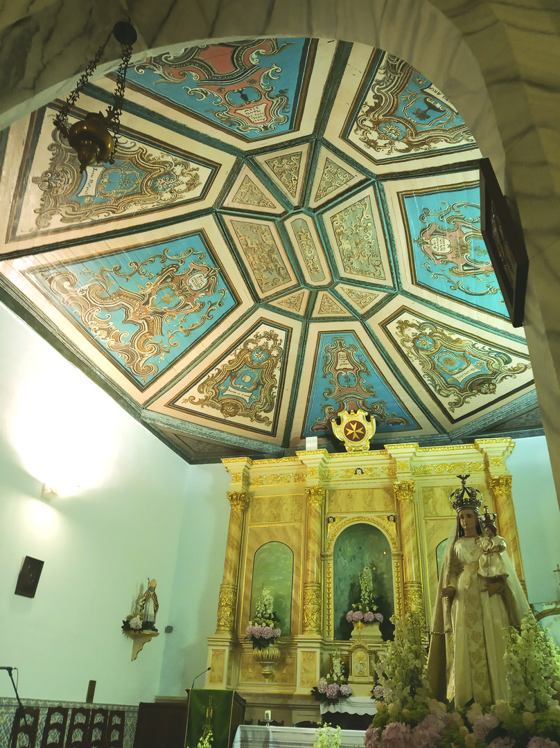 Pormenor dos frescos do altar mor da Capela de Nossa Senhora dos Remédios